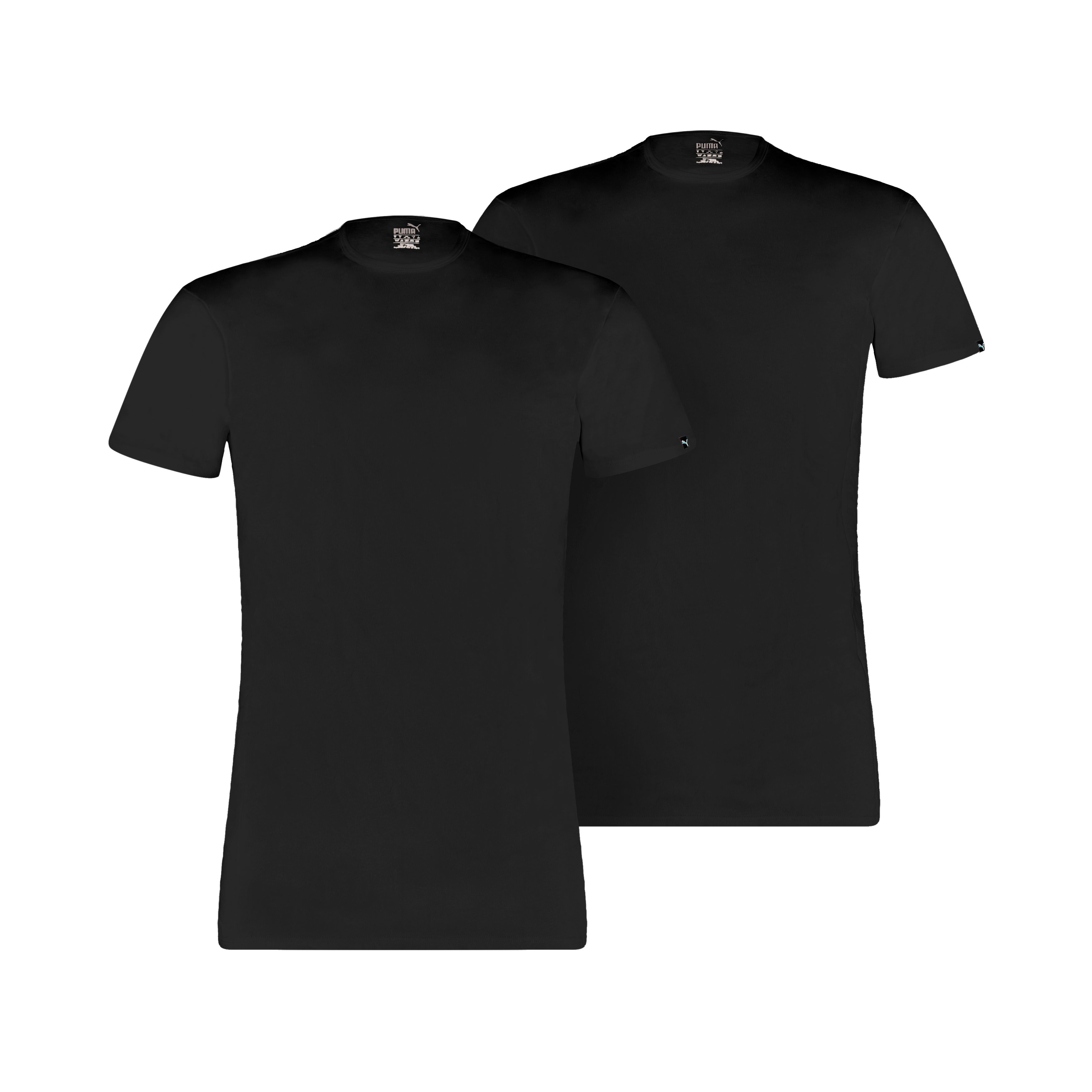 PUMA T-Shirt (2er-Pack) Rundhalsausschnitt, Kurzarm, Regular Fit, elastisch