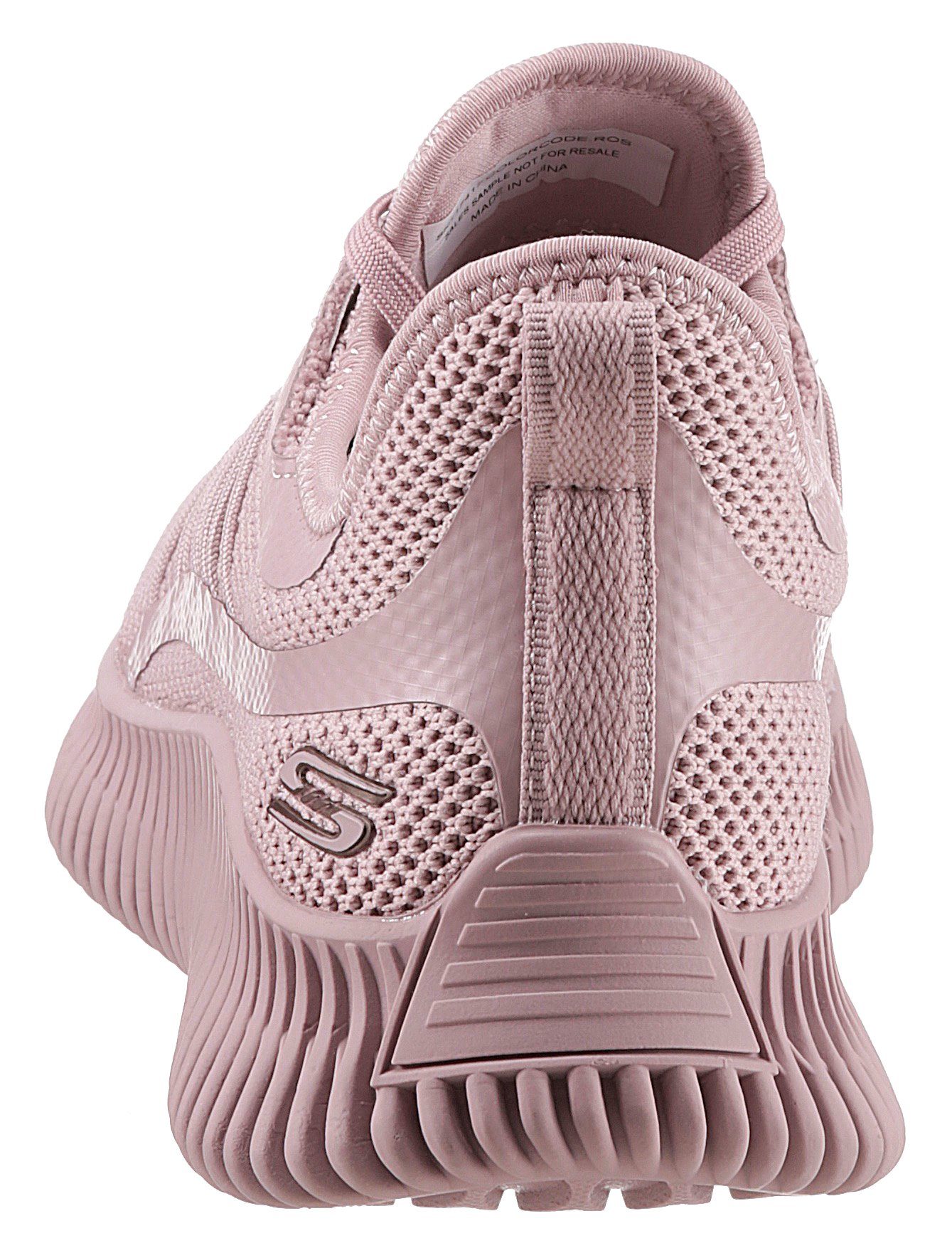Skechers BOBS GEO- rosa veganer Sneaker Slip-On in Verarbeitung