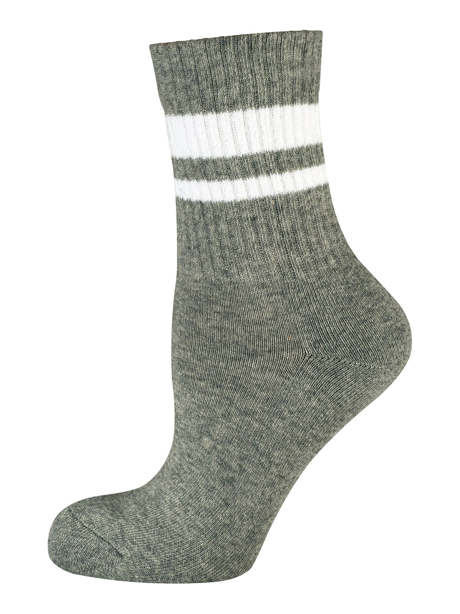 (3-Paar) Sport Freizeitsocken Socken Die Nur weiß/grau/schwarz