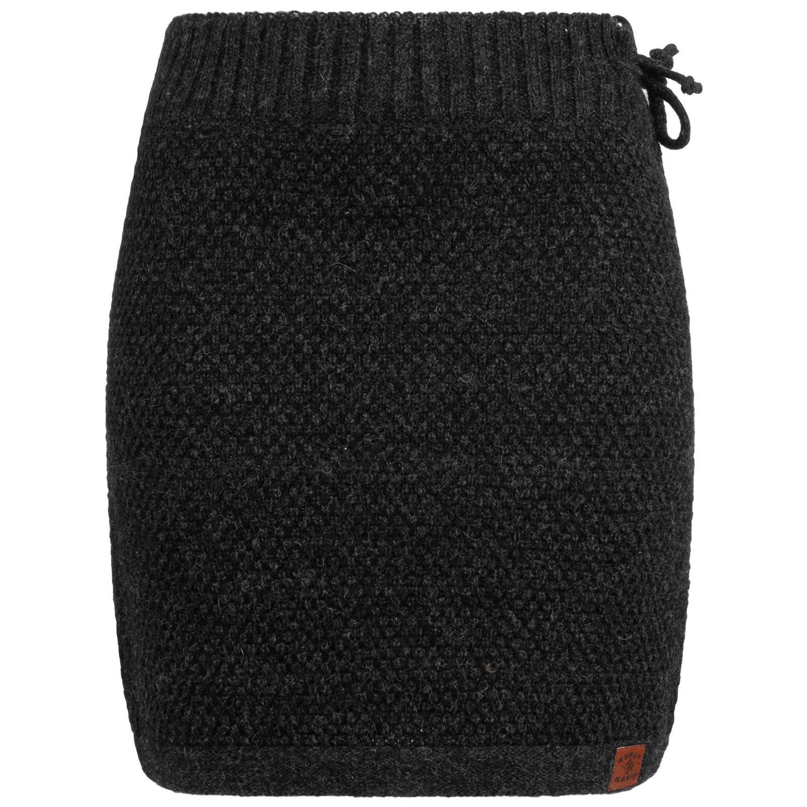 KUNST UND MAGIE Strickrock Klassischer Boho Strickrock Rock Winter Wolle