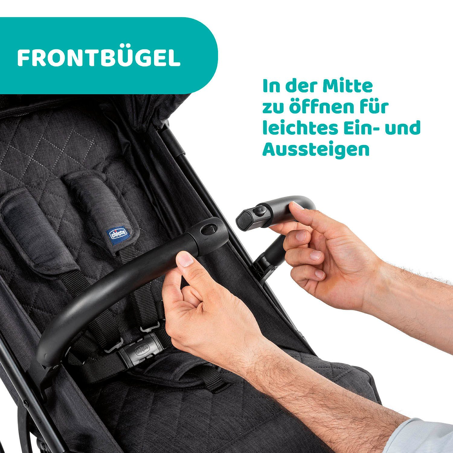 Chicco Sportbuggy TROLLEYme, Stone, mit Trolleyfunktion, Sport-Kinderwagen