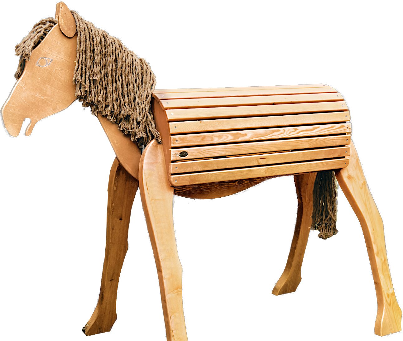 Holzpferd Holz-Pferd Pony Amigo, 109cm