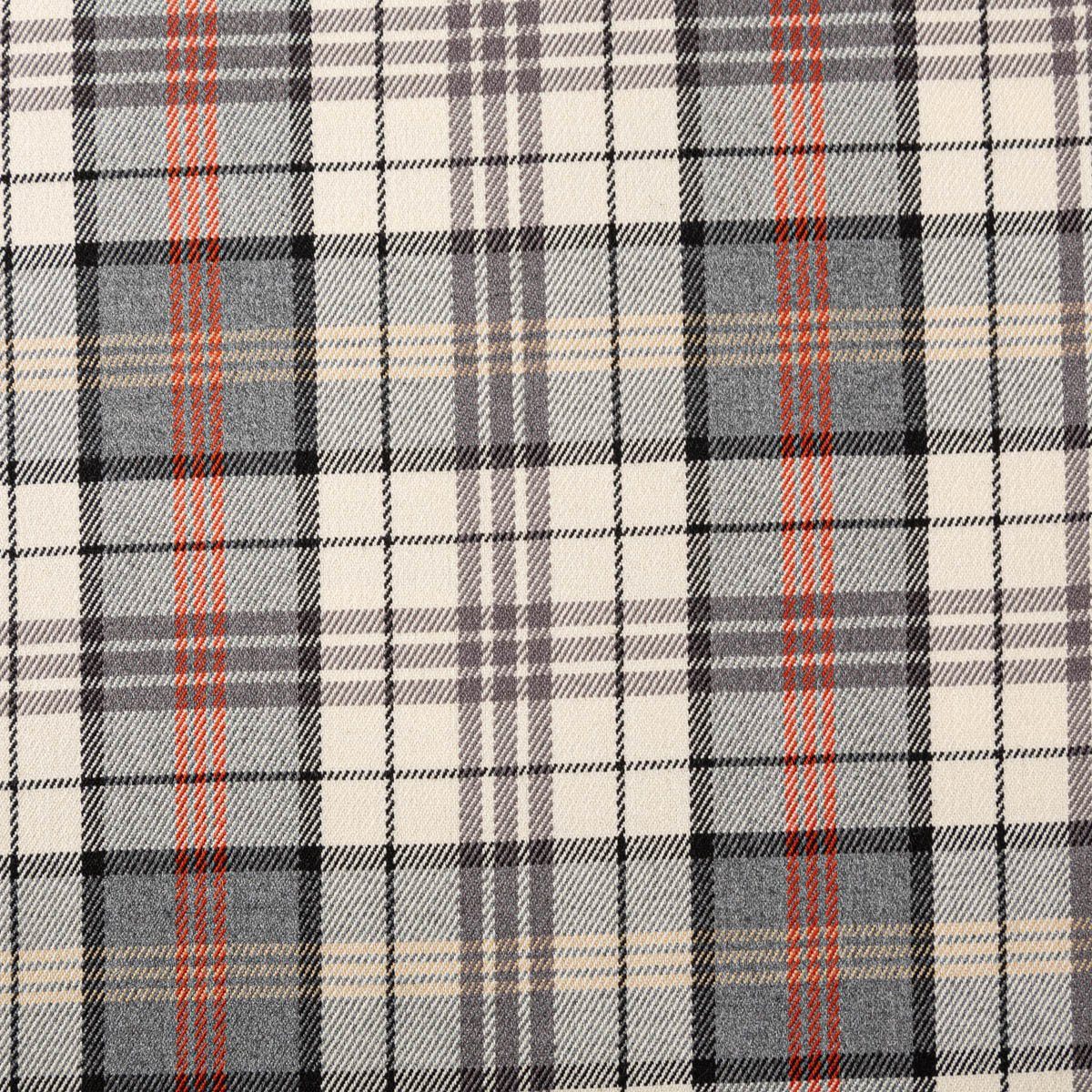 SCHÖNER LEBEN. Stoff Viskose Stoff Tartan Muster Schottenkaro kariert beige grau 1,4m Br., pflegeleicht