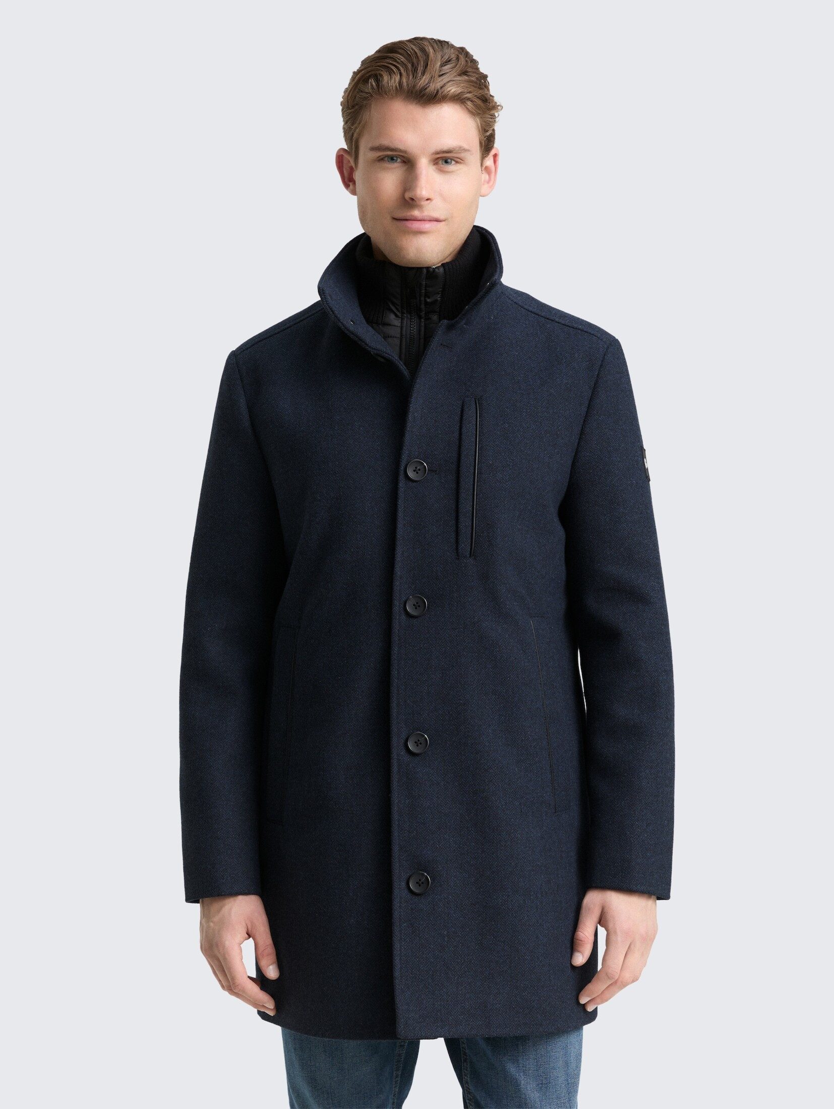 TOM TAILOR Wollmantel Jacken 2-in-1 Wollmantel mit abnehmbarer Innenjacke günstig online kaufen