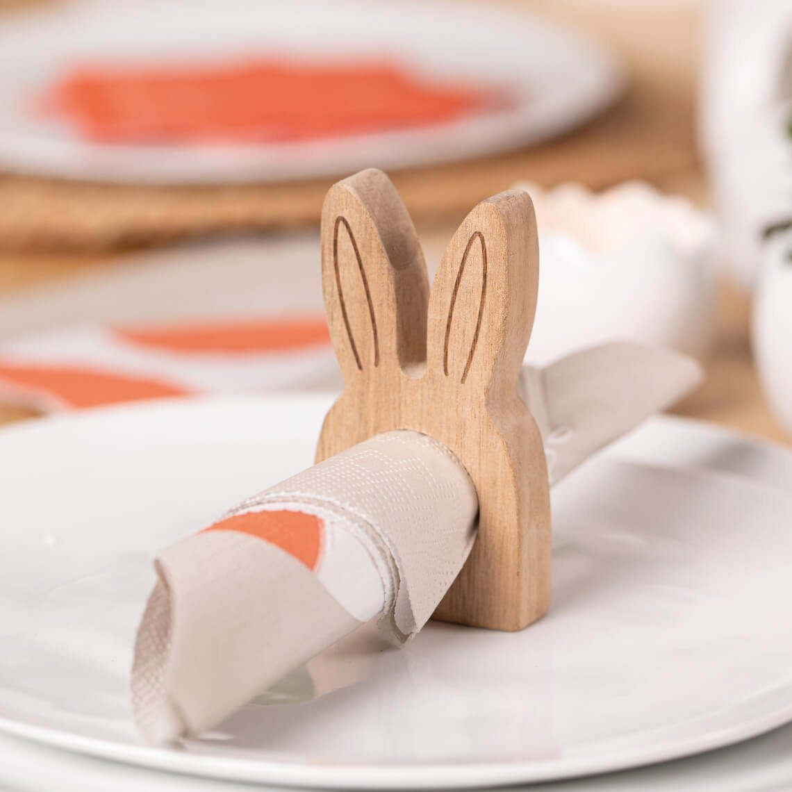 Räder Design Osterfigur Holzhase Set aus 2