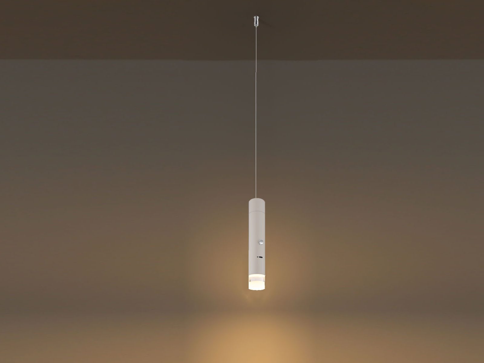 GLOBO LIGHTING LED Pendelleuchte, Dimmfunktion, LED fest integriert, Warmweiß, 2in1 Akku-Lampe Schwarz: Hängelampe einflammig & Taschenlampe, Ø 3,8cm