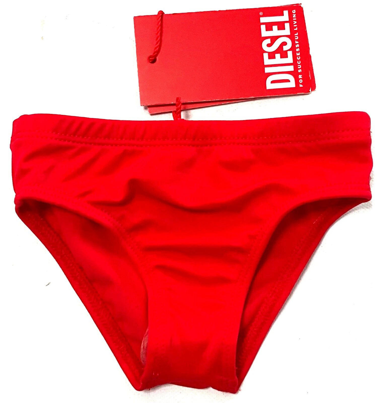 Diesel Badeslip Diesel Kinder Пляжная мода, Diesel MUNNYS SW BOXER Kinder Bade Slip, Rot Mit Diesel Markenlabel