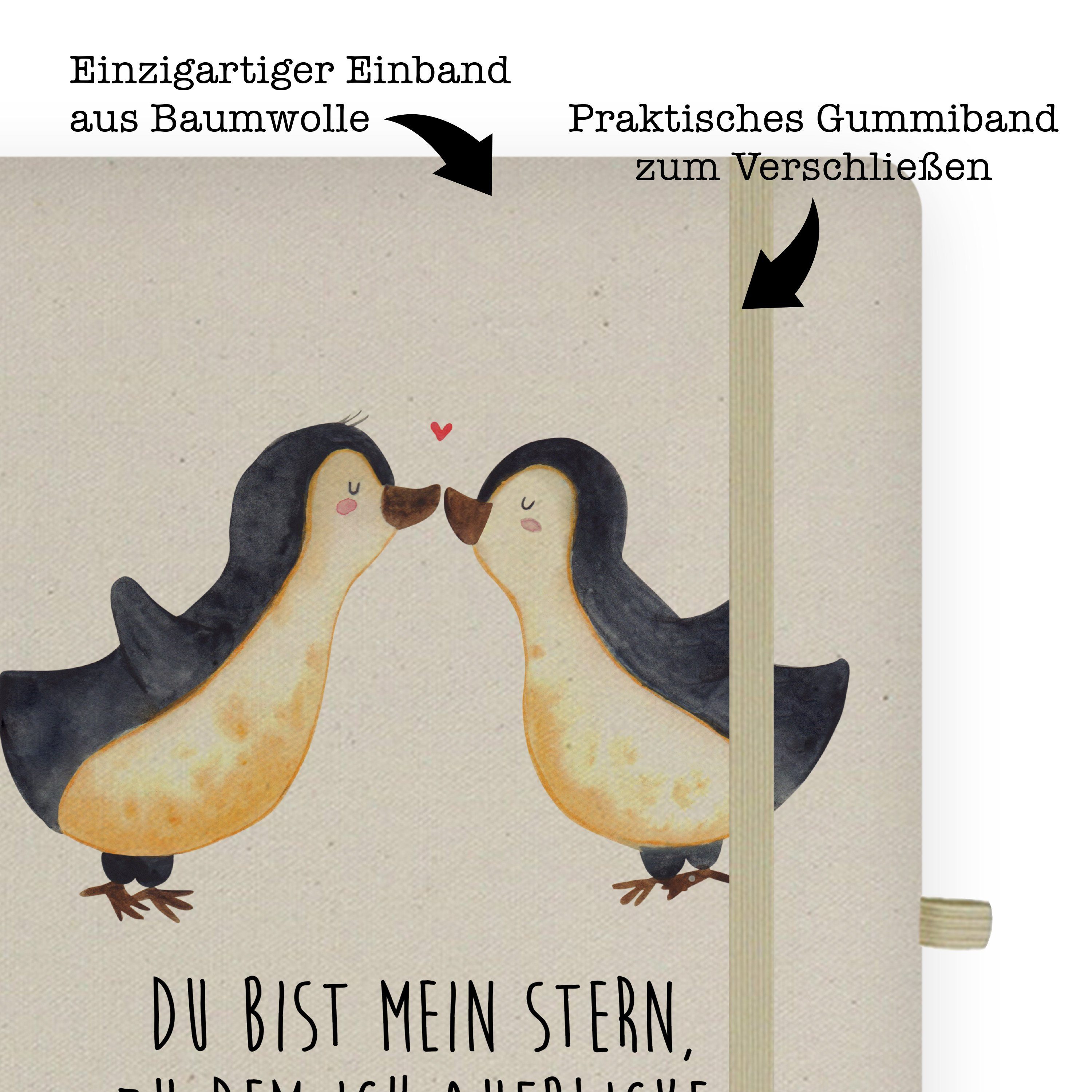 & Schr & Geschenk, Liebe Mr. - Mrs. - Notizbuch Notizheft, Mrs. Pinguin Panda Panda Transparent Gastgeschenk, Mr.