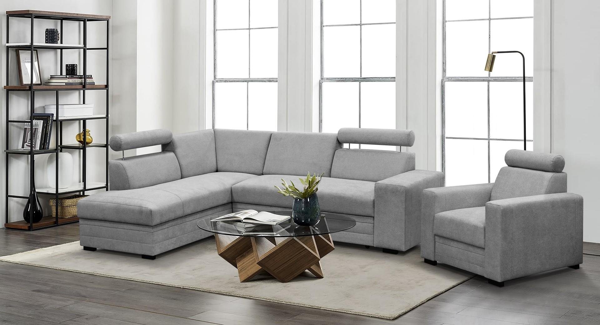 Beautysofa Ecksofa mit Bettkasten und verstellbaren günstig online kaufen
