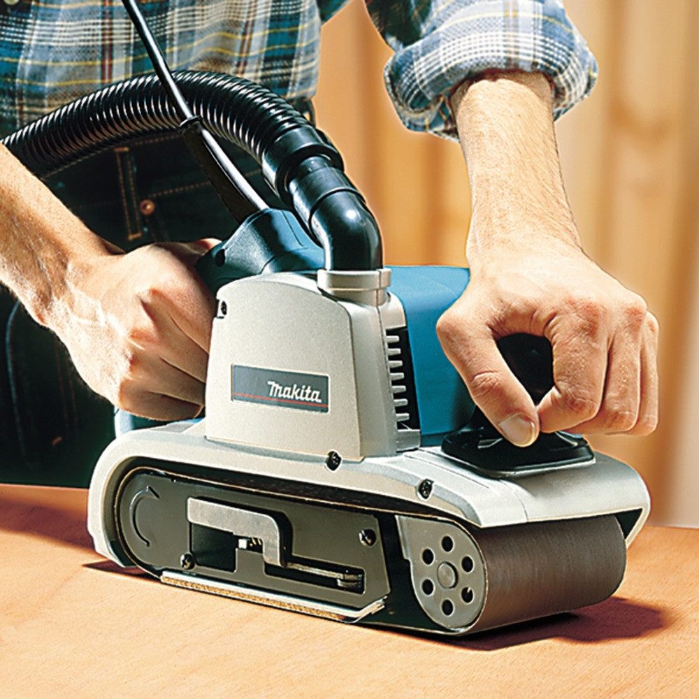 Makita Bandschleifer, 500 m/min, 1.200 W, 9403J, 100 mm in MAKPAC 3
