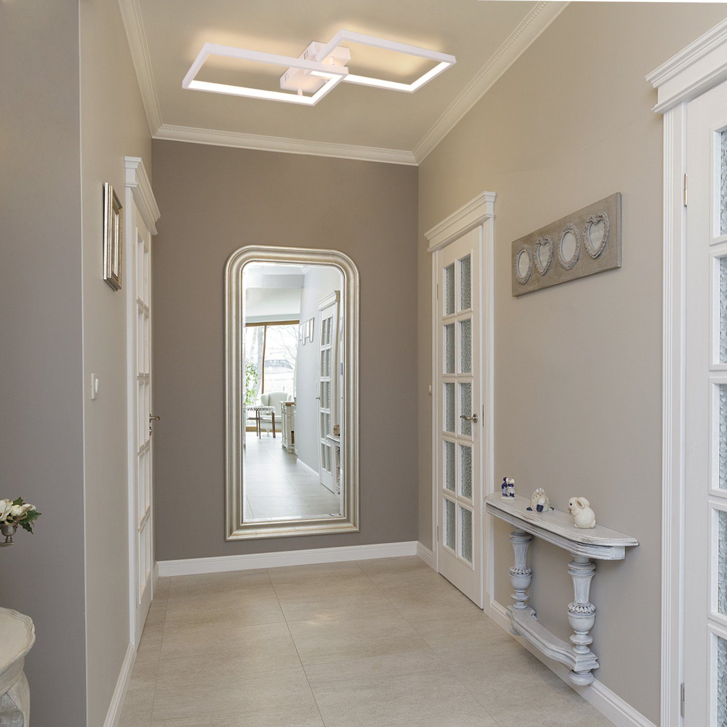 Nettlife LED Deckenleuchte Stufenlos dimmbare LED-Deckenleuchte, Dimmbar mi günstig online kaufen