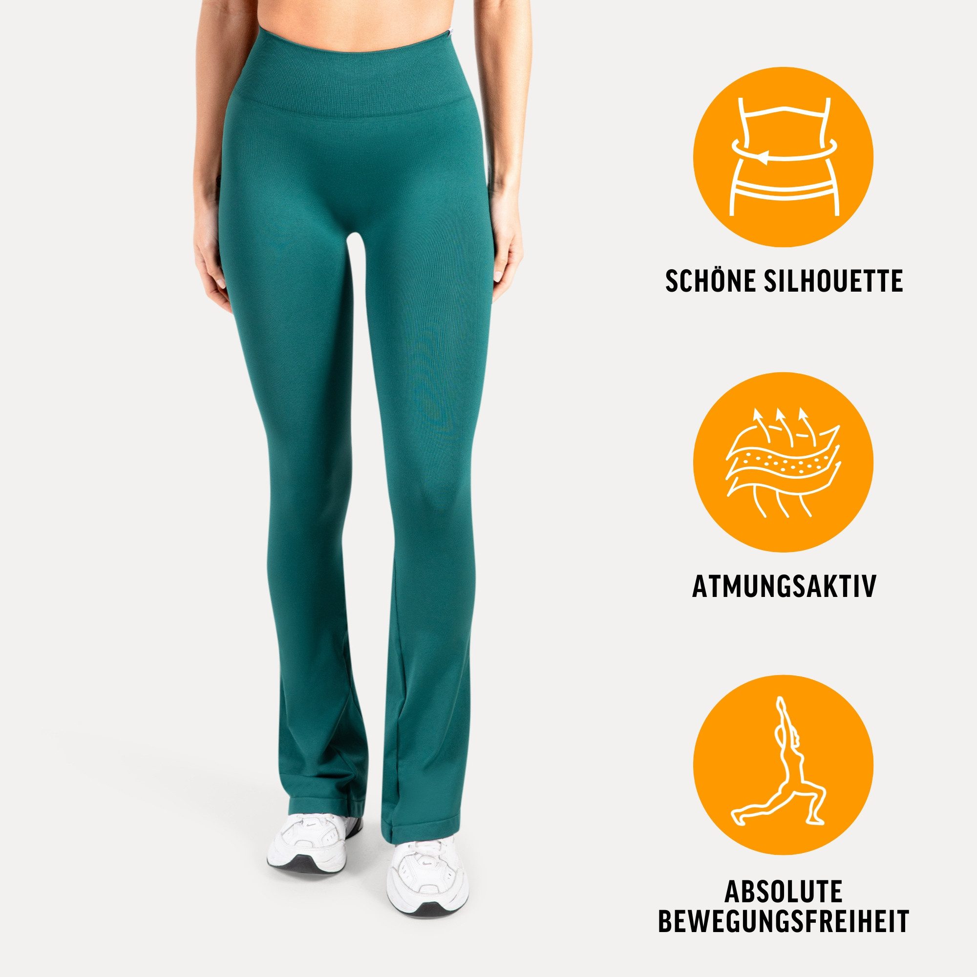 Smilodox Leggings Schlagleggings Oriana, High Waist, Sportleggings für Gym günstig online kaufen