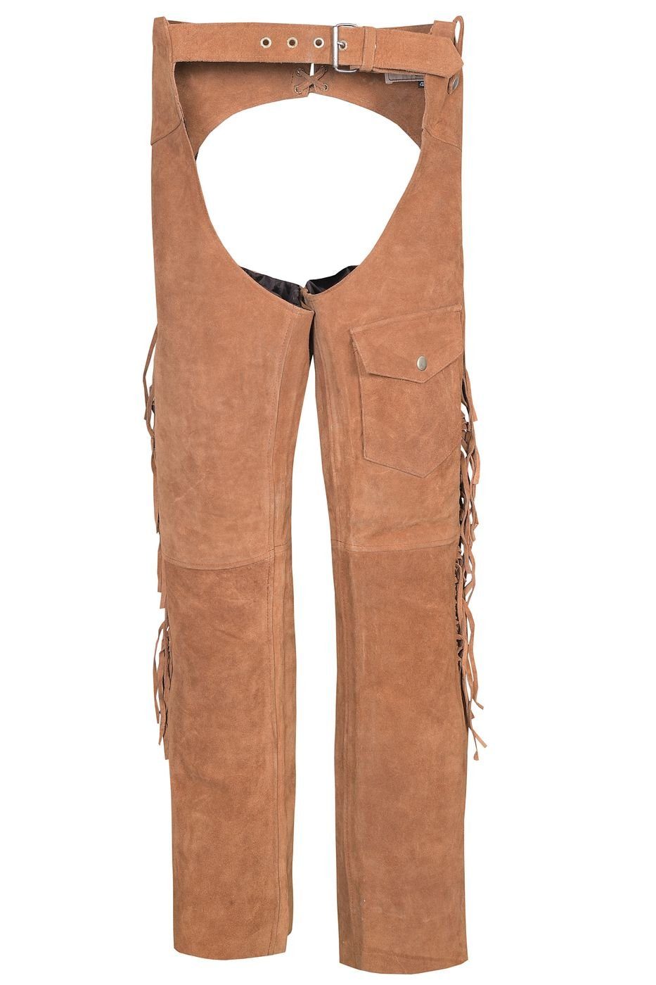 Wear Reiter Lederchaps Chaps Kastanienbraun Fransenhose Reithose Western Lederhose GW952T Cowboy German