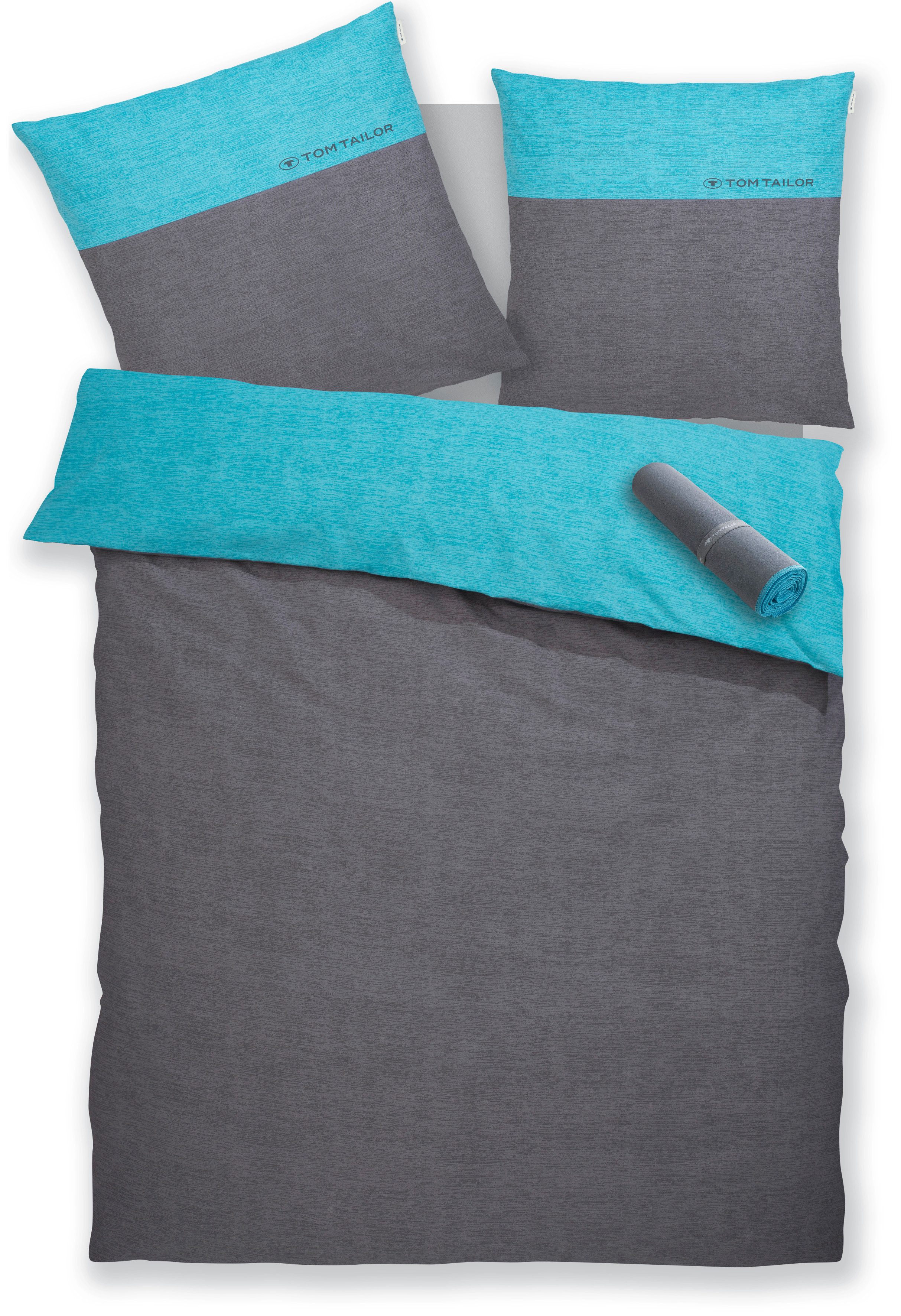 TOM TAILOR HOME Bettwäsche Henry, Biber, 3 teilig, Bettwäsche aus Baumwolle günstig online kaufen