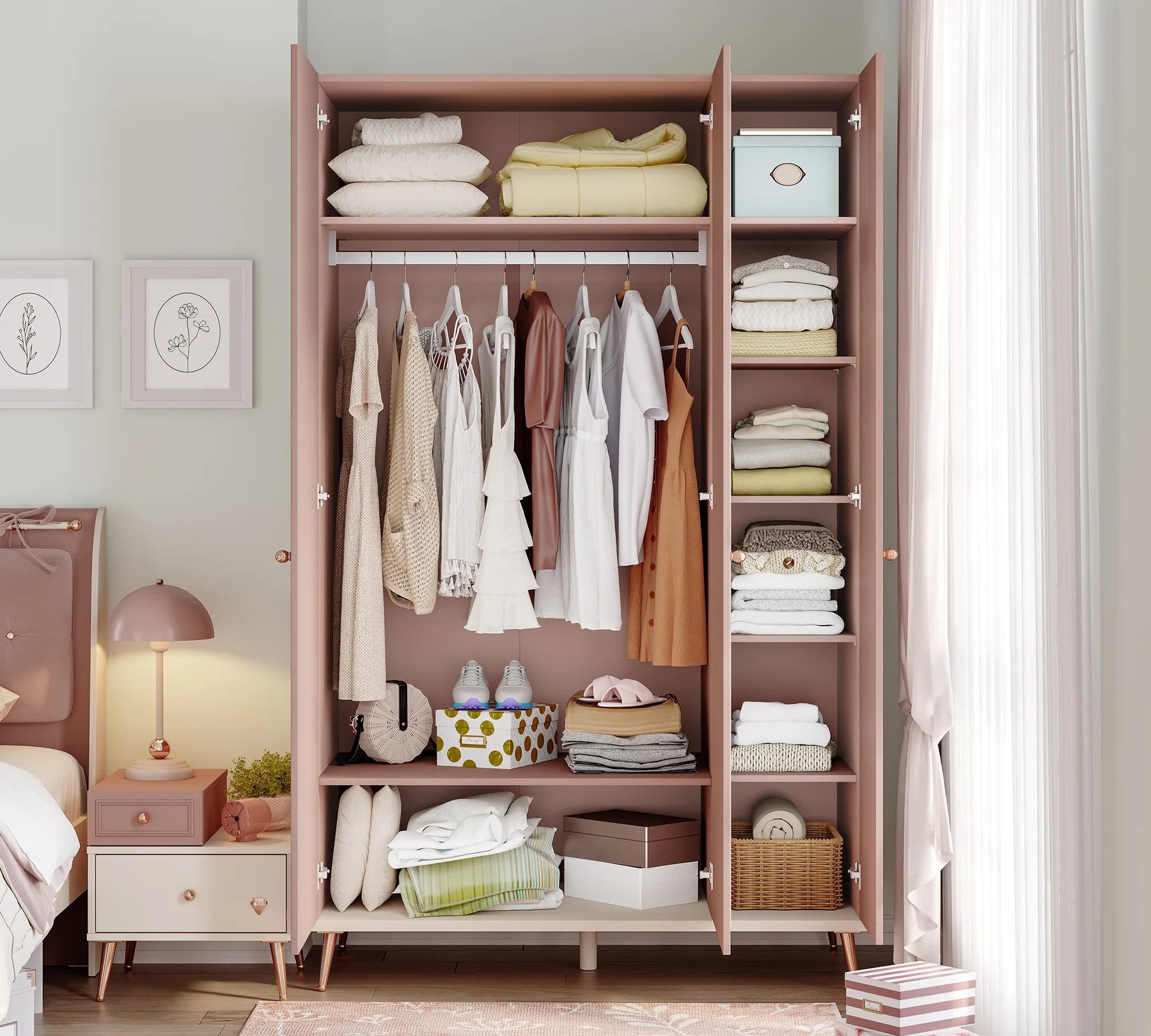 Möbel-Zeit Kleiderschrank ELEGANCE Line, 3-trg.