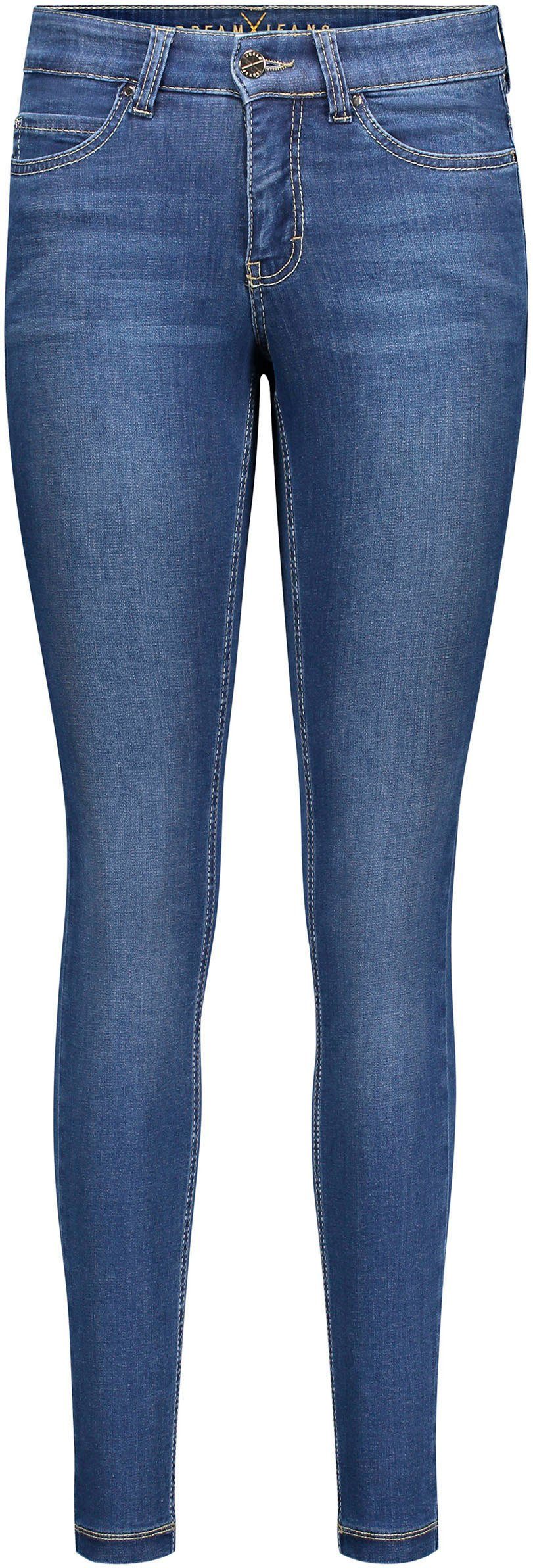 den für Skinny mid perfekten authentic Qualität Hochelastische Dream wash MAC Skinny-fit-Jeans blue Sitz sorgt