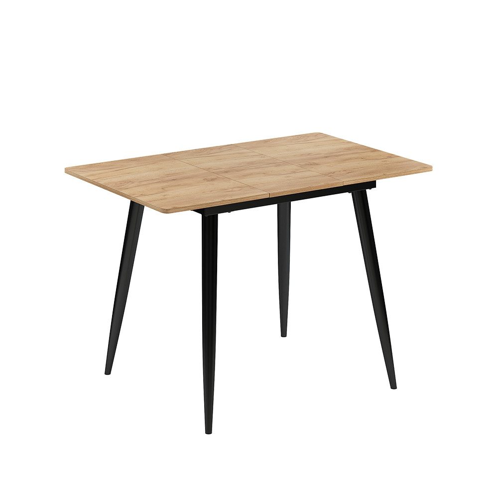 Vicco Esstisch Beaver, Schwarz/Goldkraft Eiche, 80 günstig online kaufen
