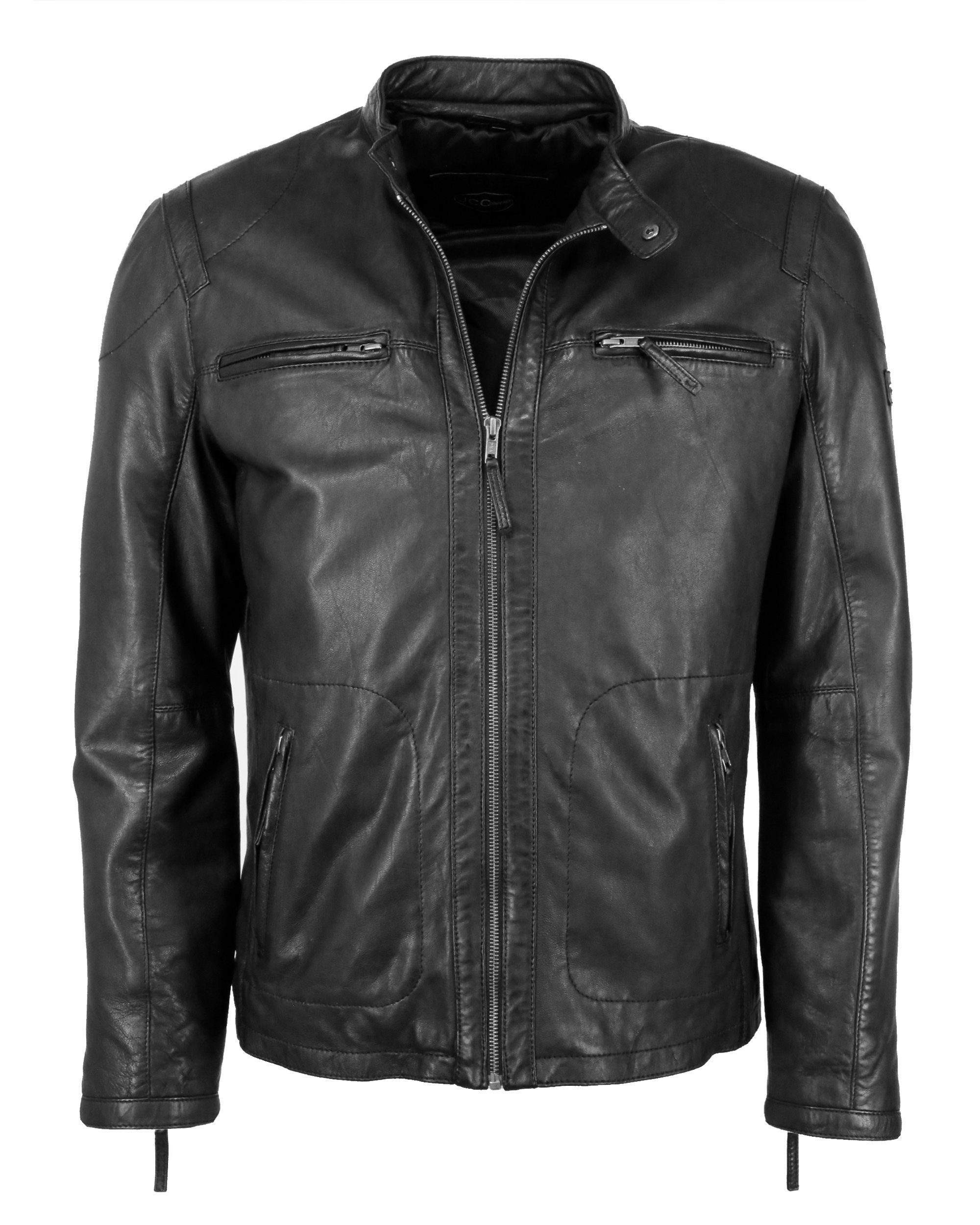 JCC Lederjacke Macadam black