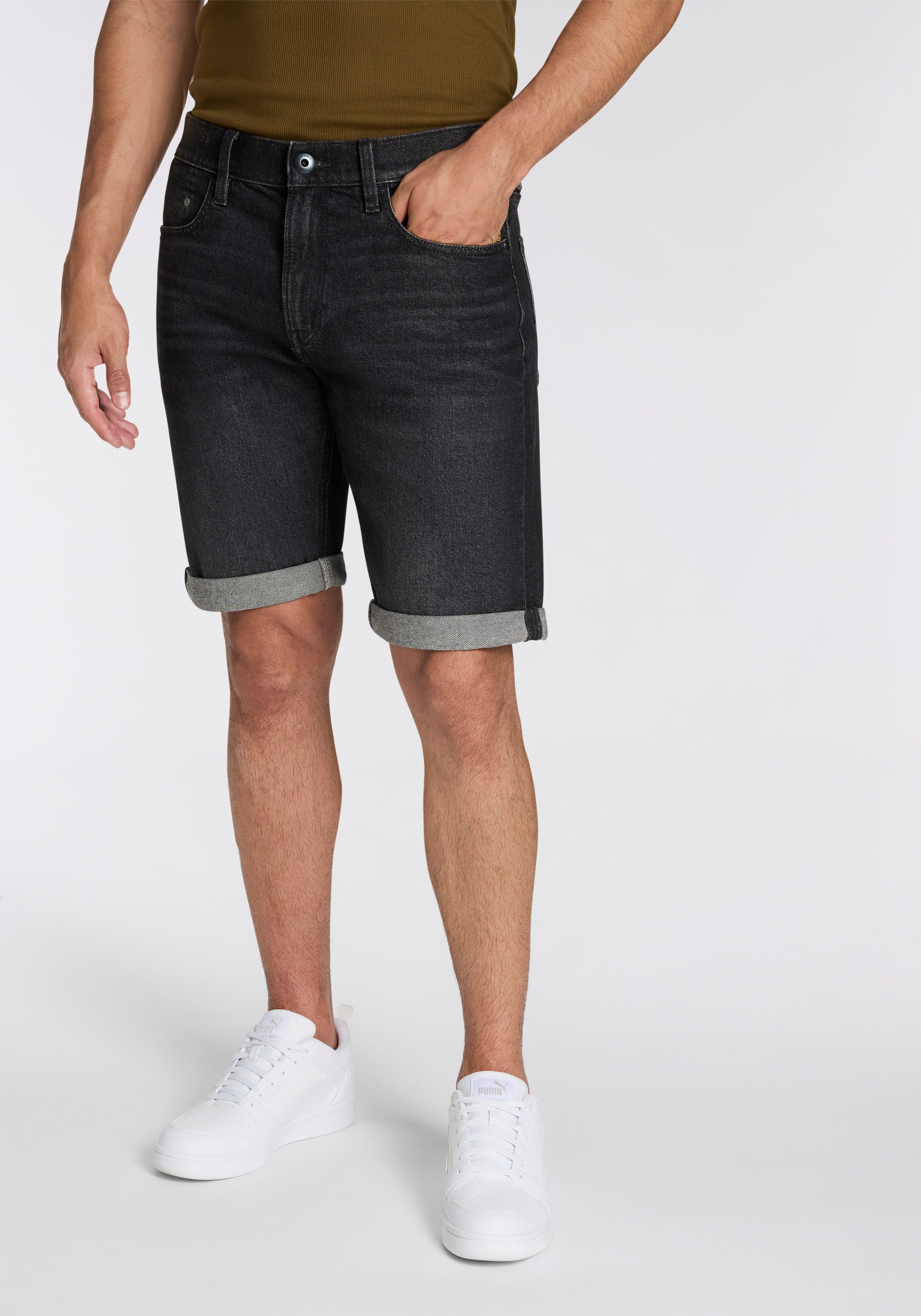G-STAR Jeansshorts Mosa mit Umschlagsaum günstig online kaufen