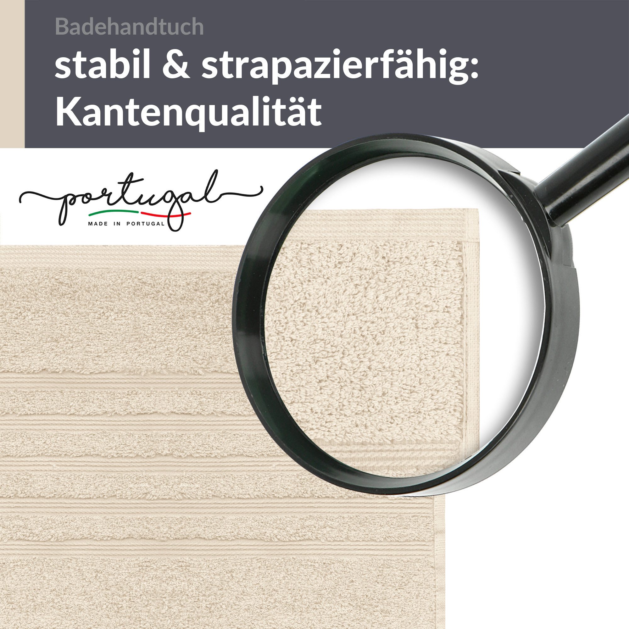 Lashuma Badetuch - XXL Handtuch London, Frottee (1-St), großes Badehandtuch - Duschtuch 100x150 cm für Damen & Herren