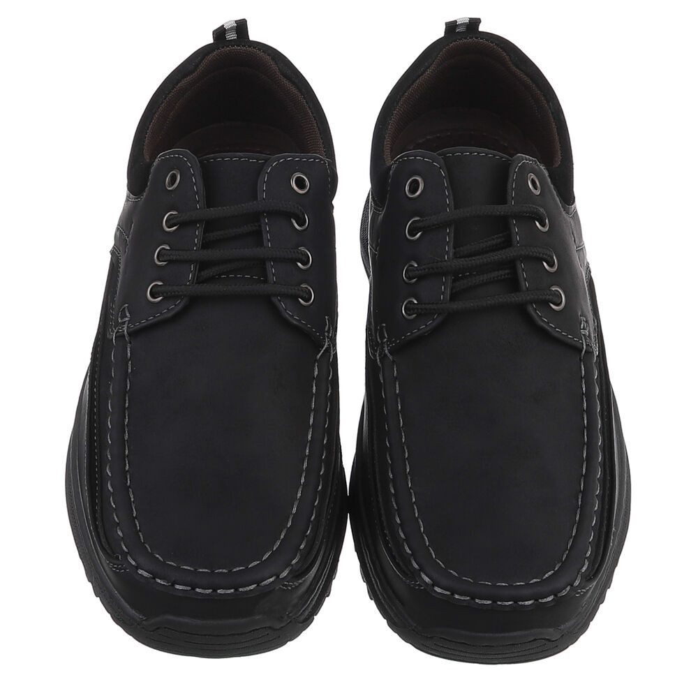 Coolwalk Vielseitiger Herrenschuh für Freizeit, Komfort und Stil Schnürschuh (90625154) Flach Schnürer in Schwarz – Bild 4 von 5