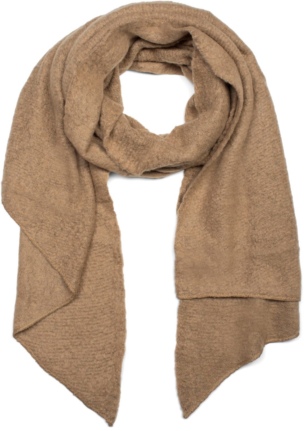 styleBREAKER XXL-Schal Asymmetrischer unifarbener Web Schal, (1-St)