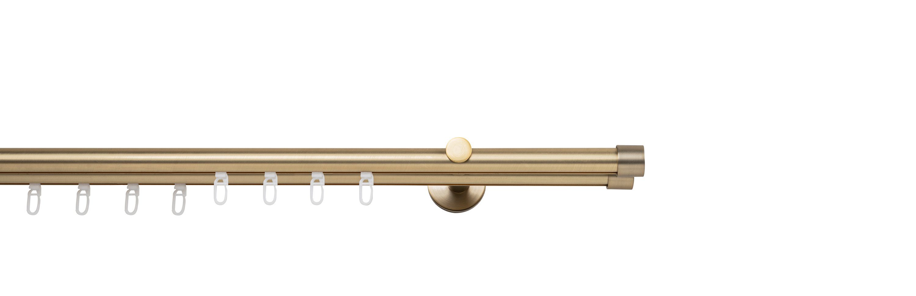 ondeco Gardinenstange Profil Wandabstand 12cm Kappe, Ø 20 mm, 2 läufig-läuf günstig online kaufen