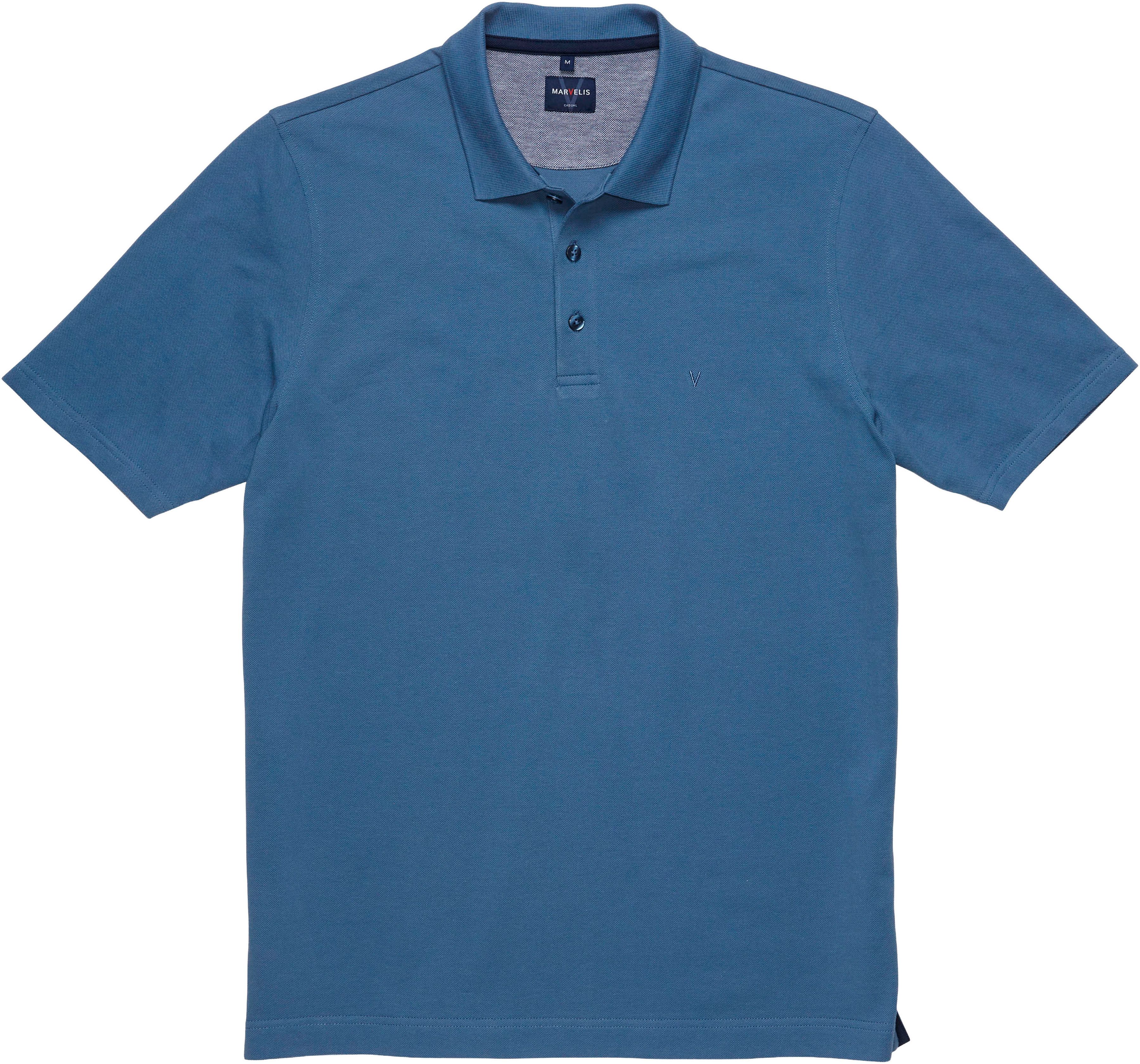 MARVELIS Poloshirt Pique, normale Passform