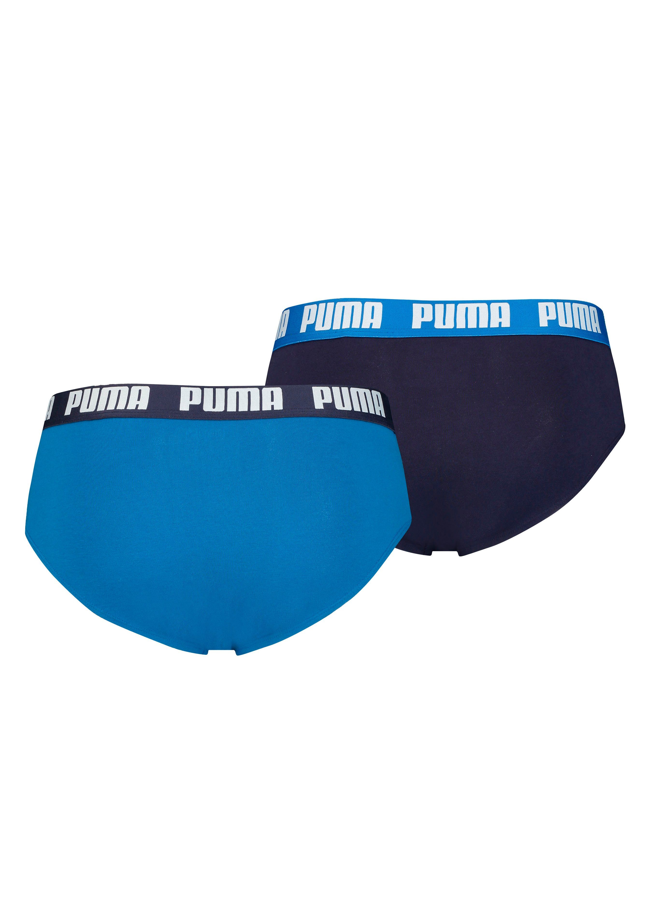 PUMA Slip PUMA MEN EVERYDAY BRIEFS (2er Pack) mit Logobund