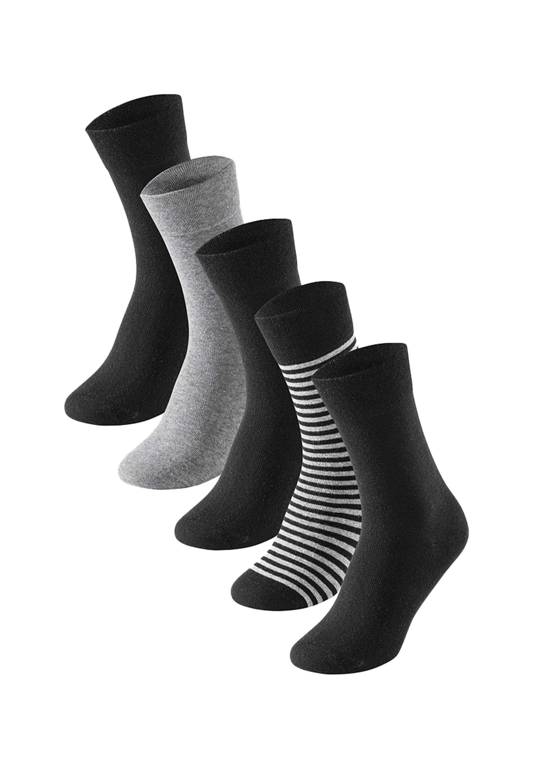 Schiesser Langsocken 5er Pack Bluebird (Spar-Set, 5-Paar) Socken - Baumwolle - Atmungsaktiv - Langanhaltende Frische