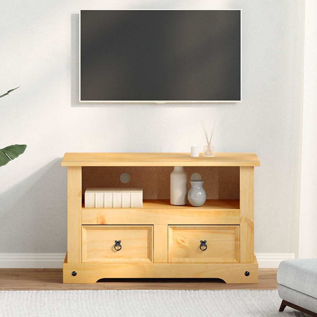 vidaXL TV-Schrank TV-Schrank Mexiko-Stil Kiefernholz 91x43x56 cm (1-St)