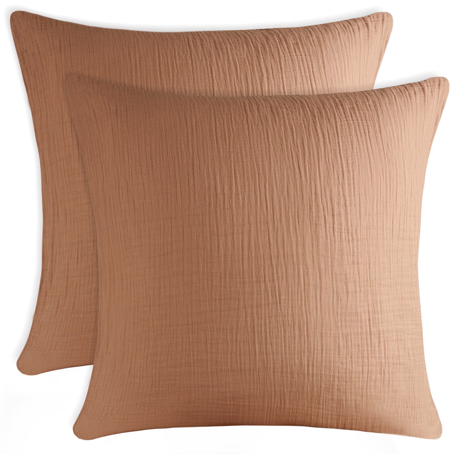 Blumtal Kissenbezug Musselin Kissenbezug - Oeko-TEX zertifiziertes Musselin Kopfkissen, (2 Stück), 100% Baumwolle