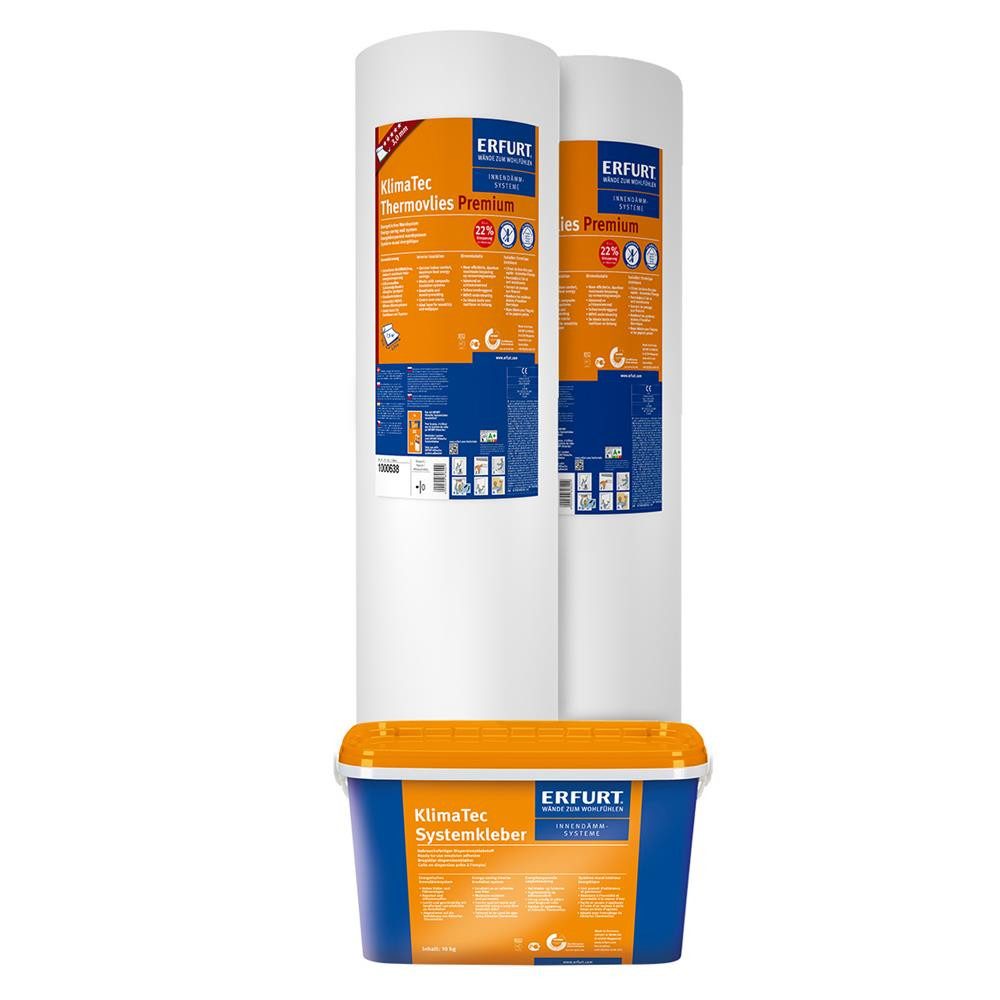 ERFURT Vliestapete KlimaTec Thermovlies Premium Dämmtapete + Kleber Systemk günstig online kaufen