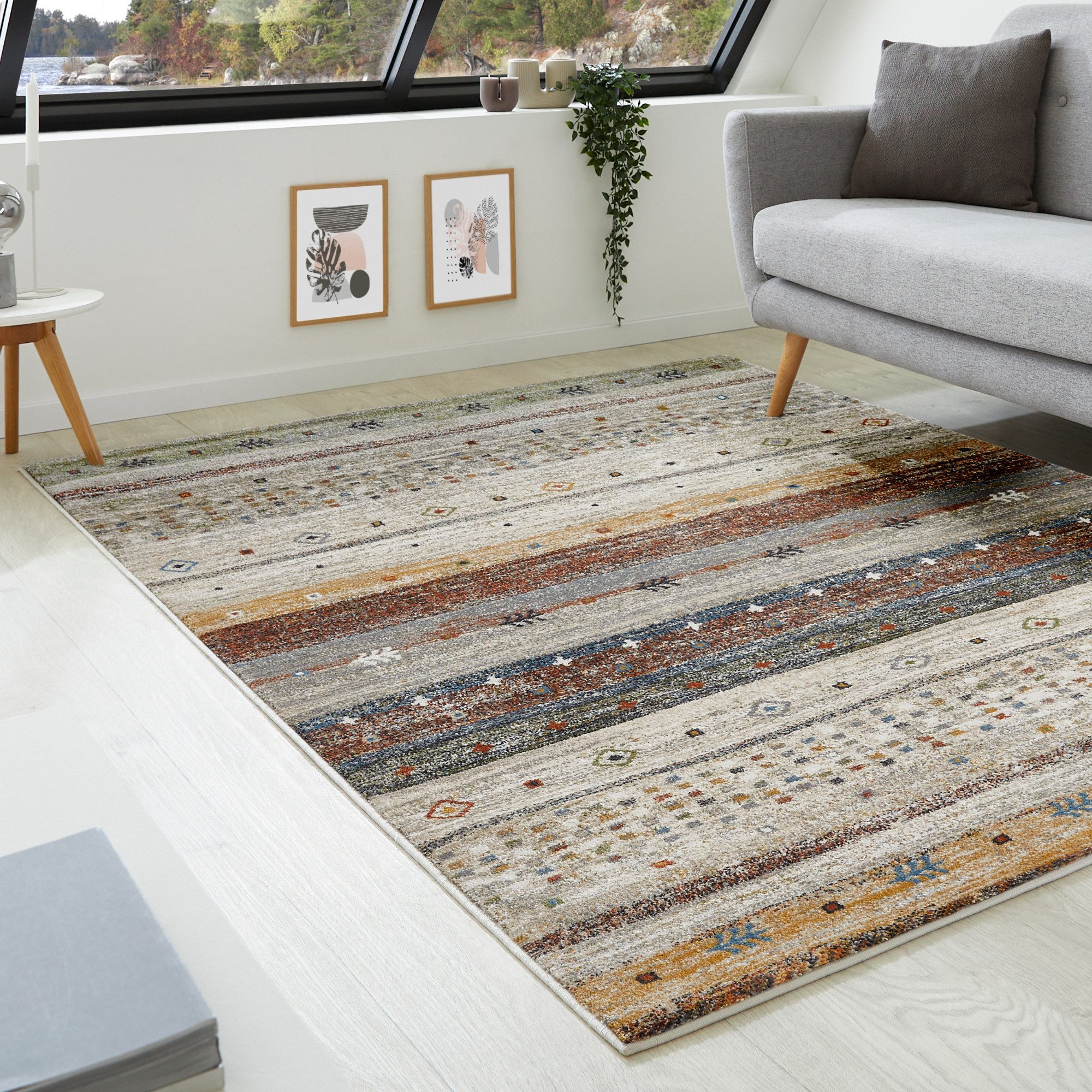 LUXOR living Teppich Montreal, rechteckig, Höhe: 12 mm, Kurzflor, modernes Design, Wohnzimmer, Schlafzimmer