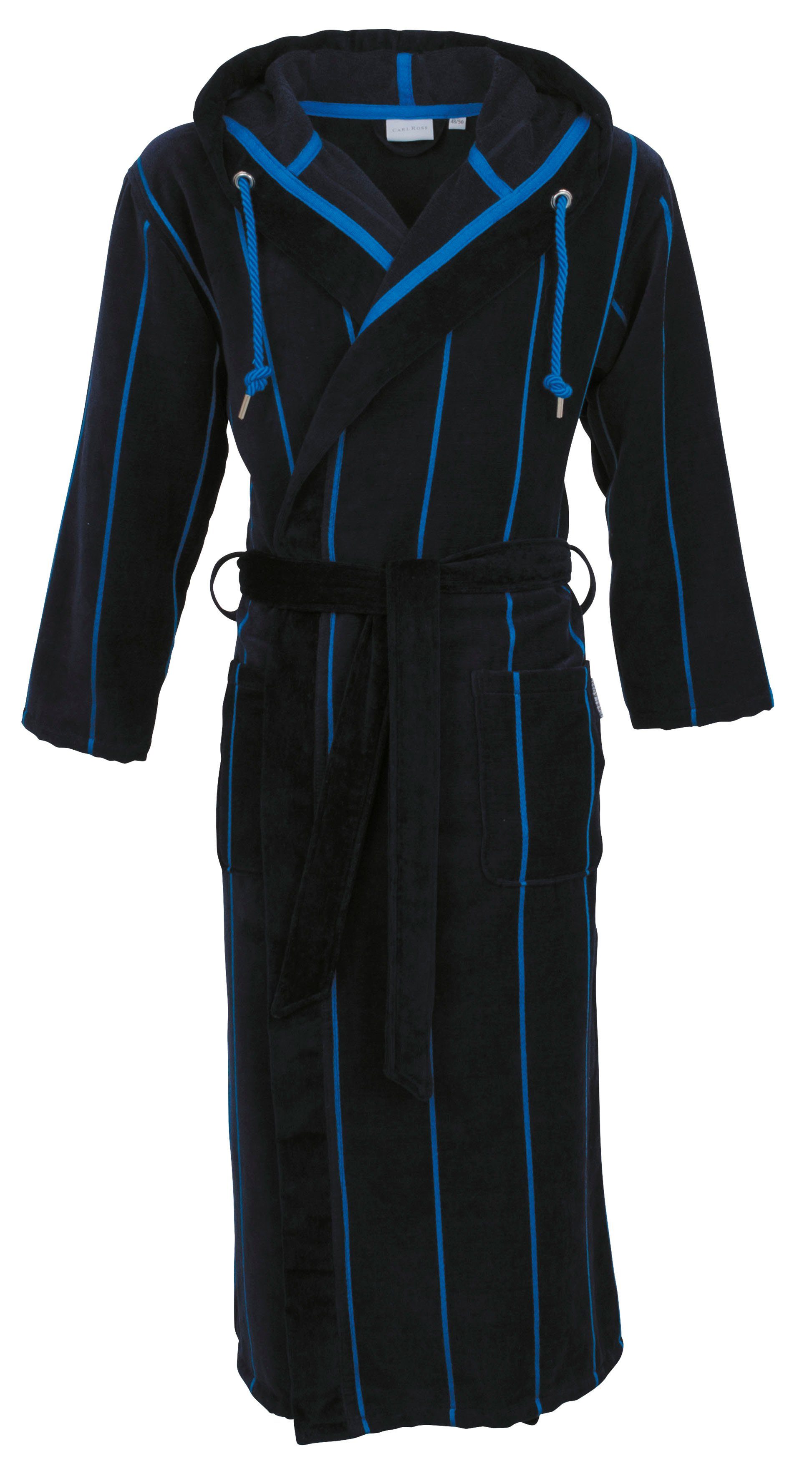 Carl Ross Herrenbademantel 530300, Langform, Velours, Kapuze, Gürtel, Langf günstig online kaufen