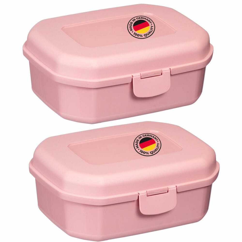WESTMARK Lunchbox 2 Stück, mit Klick-Verschluss, Höhe: ca. 7,4 cm, PP, Made in Germany, spülmaschinengeeignet, BPA-frei