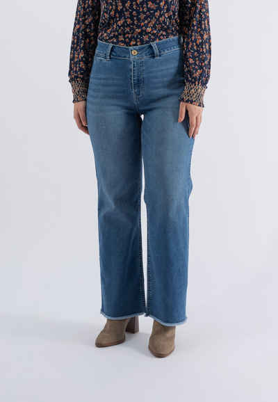 October Bequeme Jeans mit ausgefranstem Saum