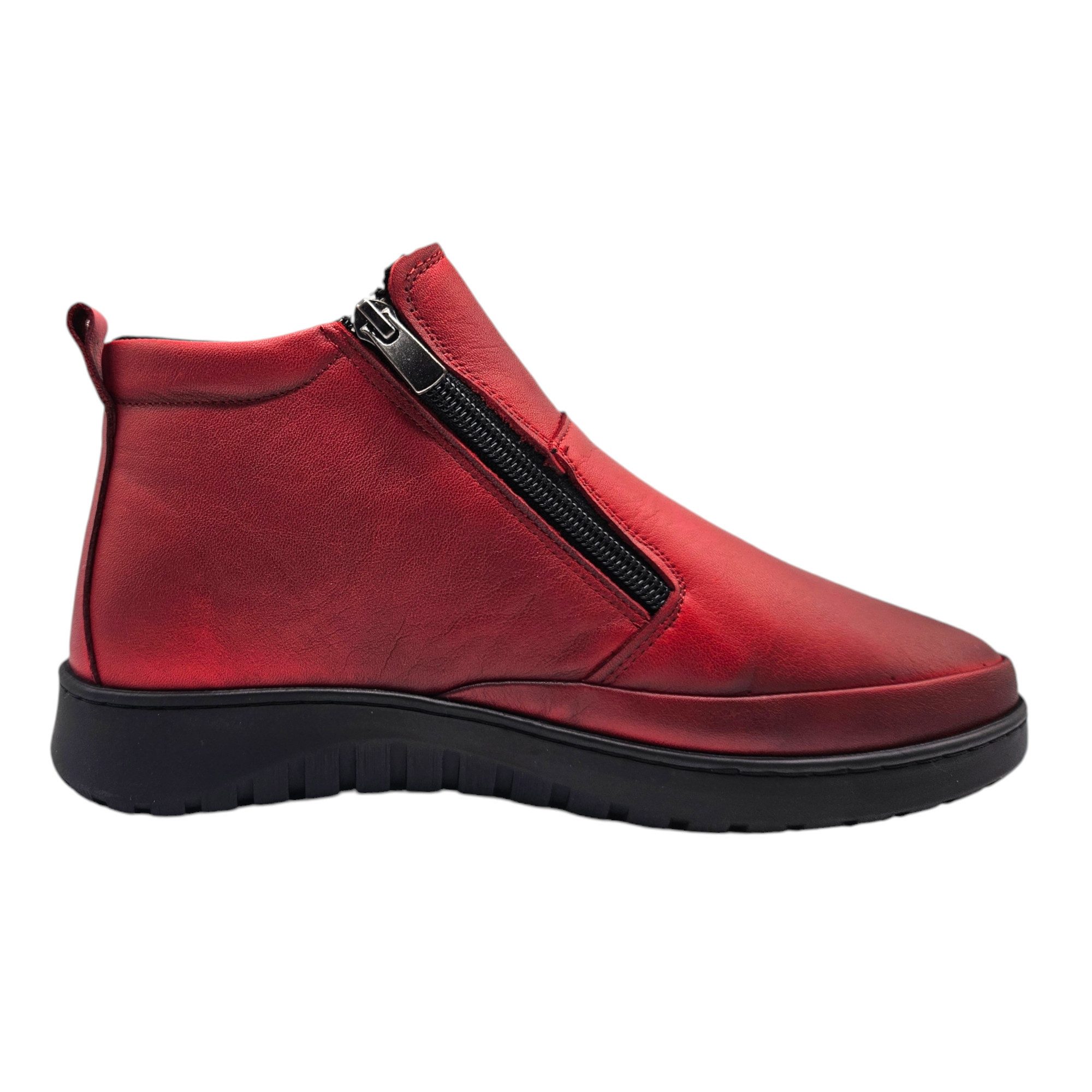 Yu&Luk Winterstiefelette Stiefelette Stiefelette, Schlupfboots, Winterboots, mit Zierreißverschluss außen