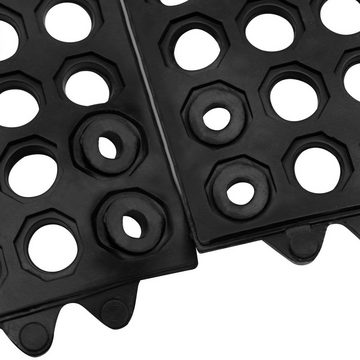 Fußmatte Verbindungsstück für Ringgummimatten 10050280 schwarz, Ulsonix, Höhe: 0.5 mm