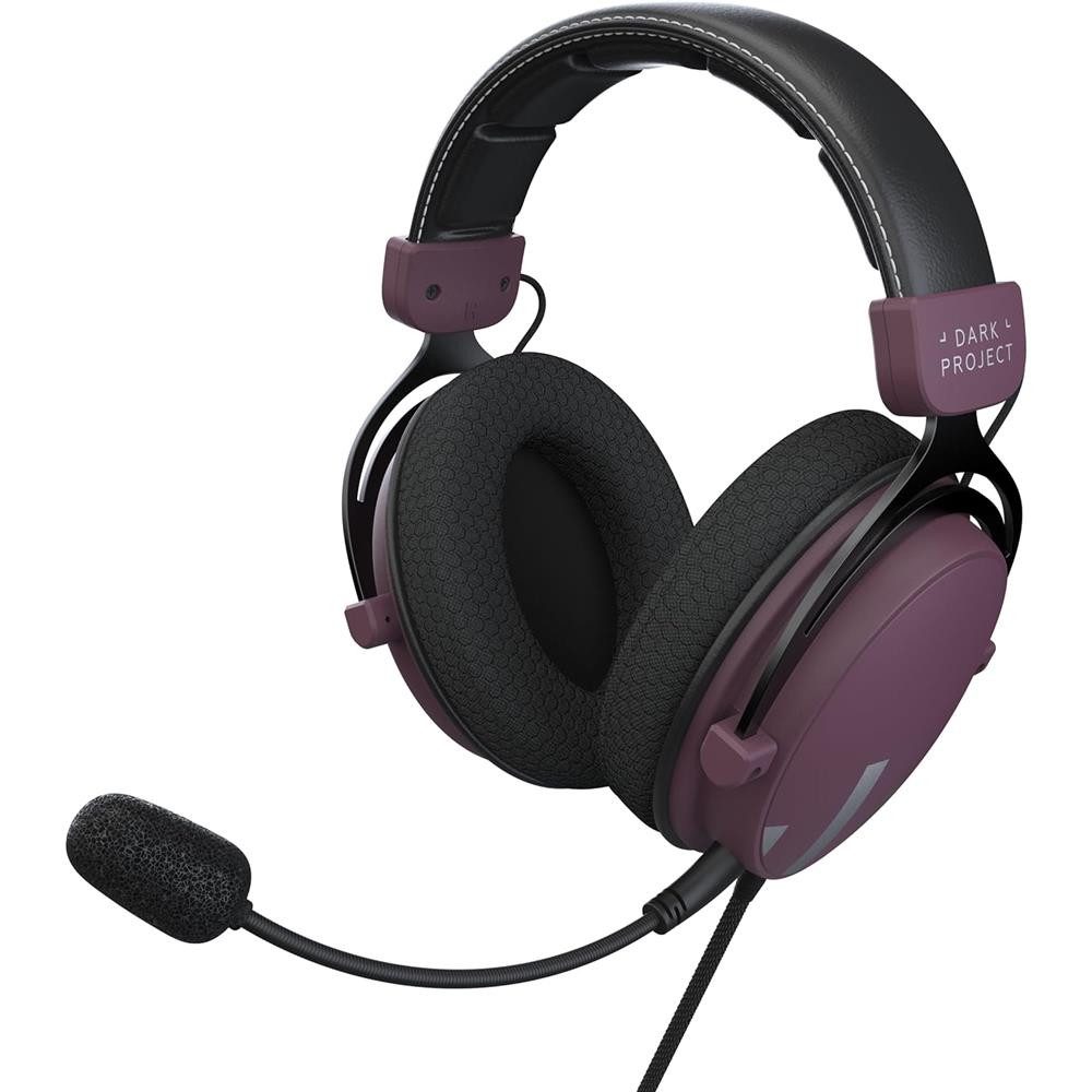 Dark Project One HS4 Wired Headset Gaming kompatibel mit PC PlayStation Xbox Gaming-Headset (Abnehmbares Richtmikrofon mit flexiblen Mikrofonarm)