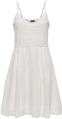 ONLY Trägerkleid ONLHELENA LACE S/L SHORT DRESS WVN mit Spitzen-Detail