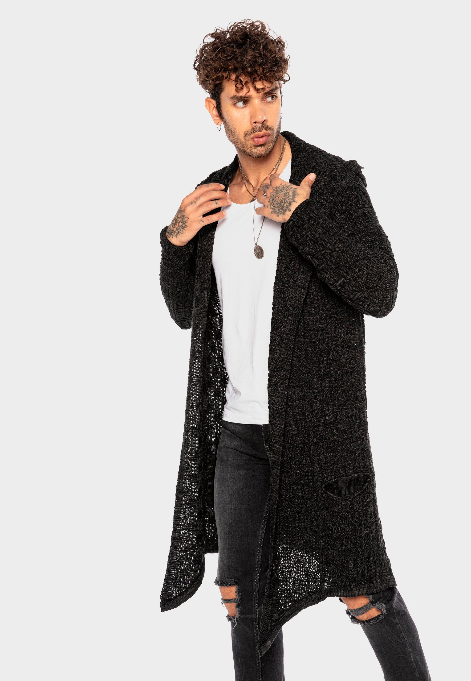 RedBridge Strickjacke Shreveport mit asymmetrischem Schnitt