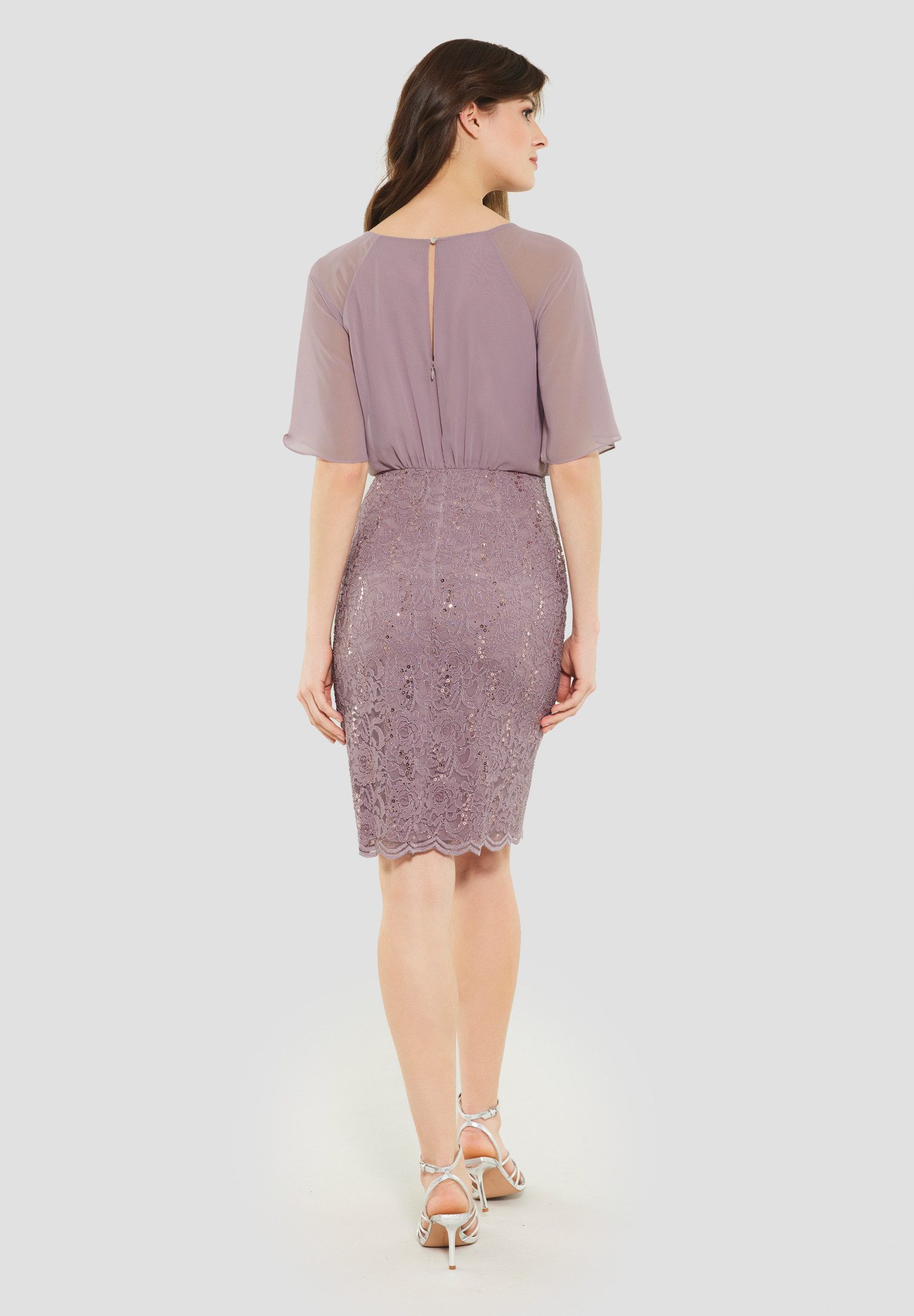 SWING Cocktailkleid -Kleid aus Material-Mix - Anlasskleid günstig online kaufen