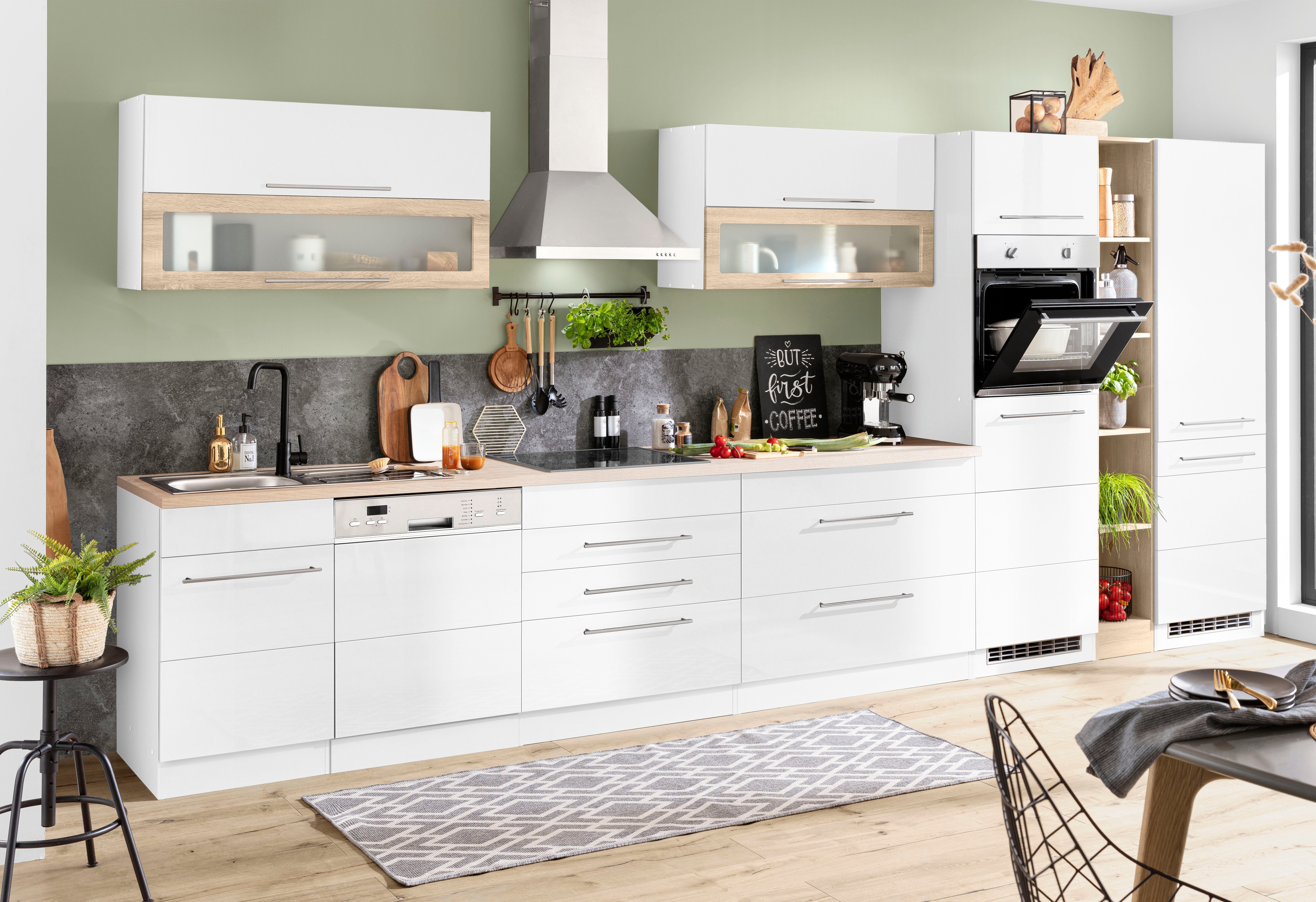 KOCHSTATION Küchenzeile KS-Wien, Breite 440 cm, wahlweise mit E-Geräten und günstig online kaufen