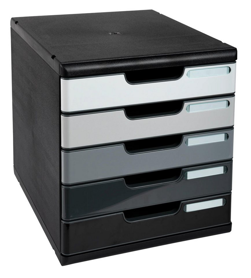 Thumbnail - EXACOMPTA Schubladenbox Schubladenbox MODULO A4, 5 geschlossene Schubladen - Grau - 301794D, Boxen modulierbar