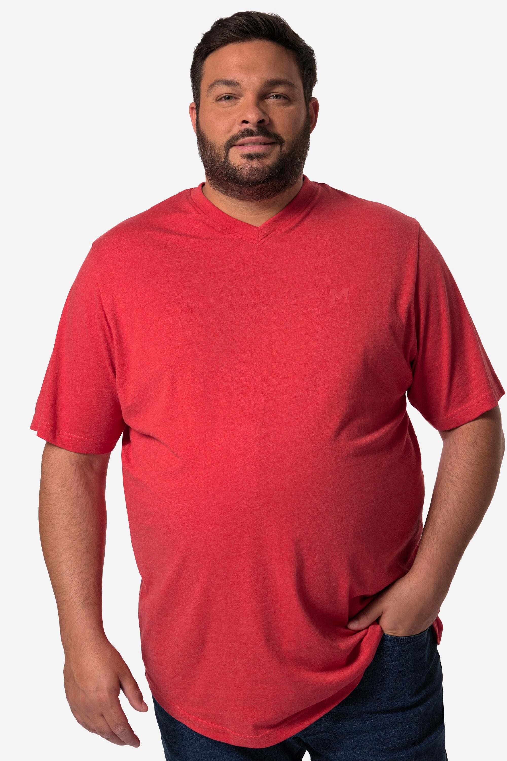 T-Shirt T-Shirt Basic Halbarm V-Ausschnitt