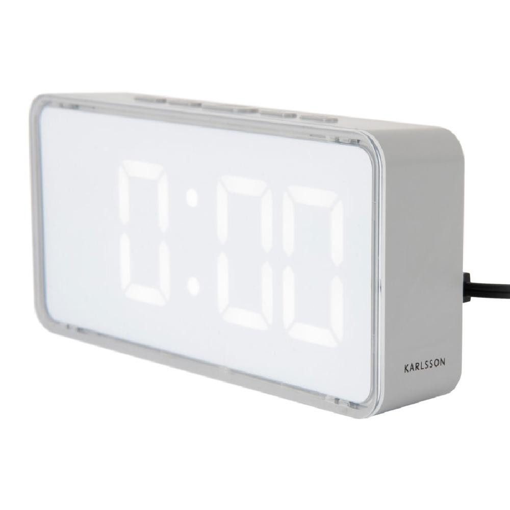 Karlsson Uhr Wecker Audaz Alarm Clock Weiß günstig online kaufen