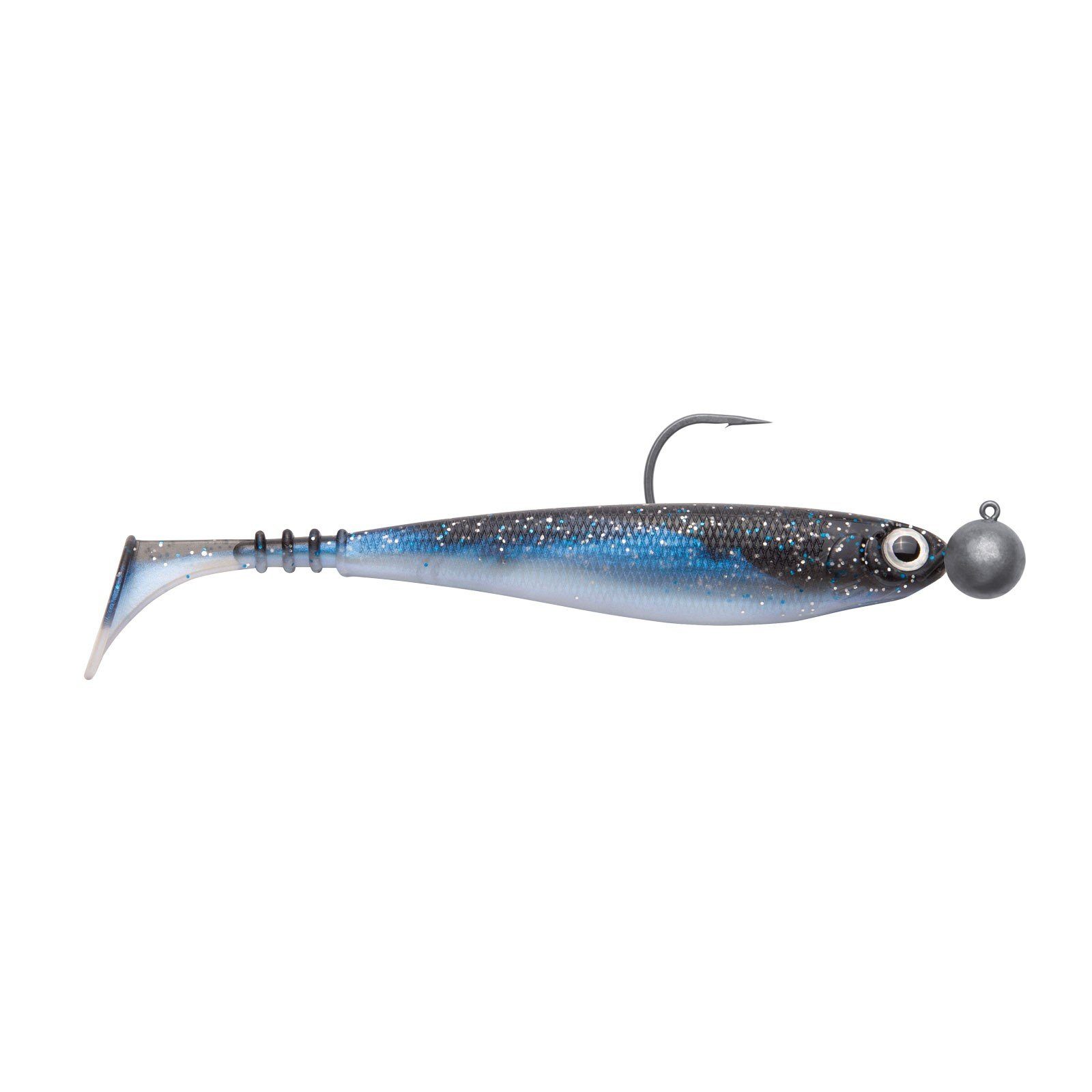 Jackson Fishing Kunstköder, Zanderbait 12cm Rigged Blue Baitfish Zanderangeln Gummifisch montiert