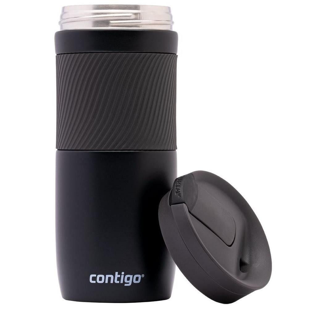 CONTIGO Thermobecher Contigo Byron Snapseal 470 ml Isolierbecher Kaffee-Becher Schwarz