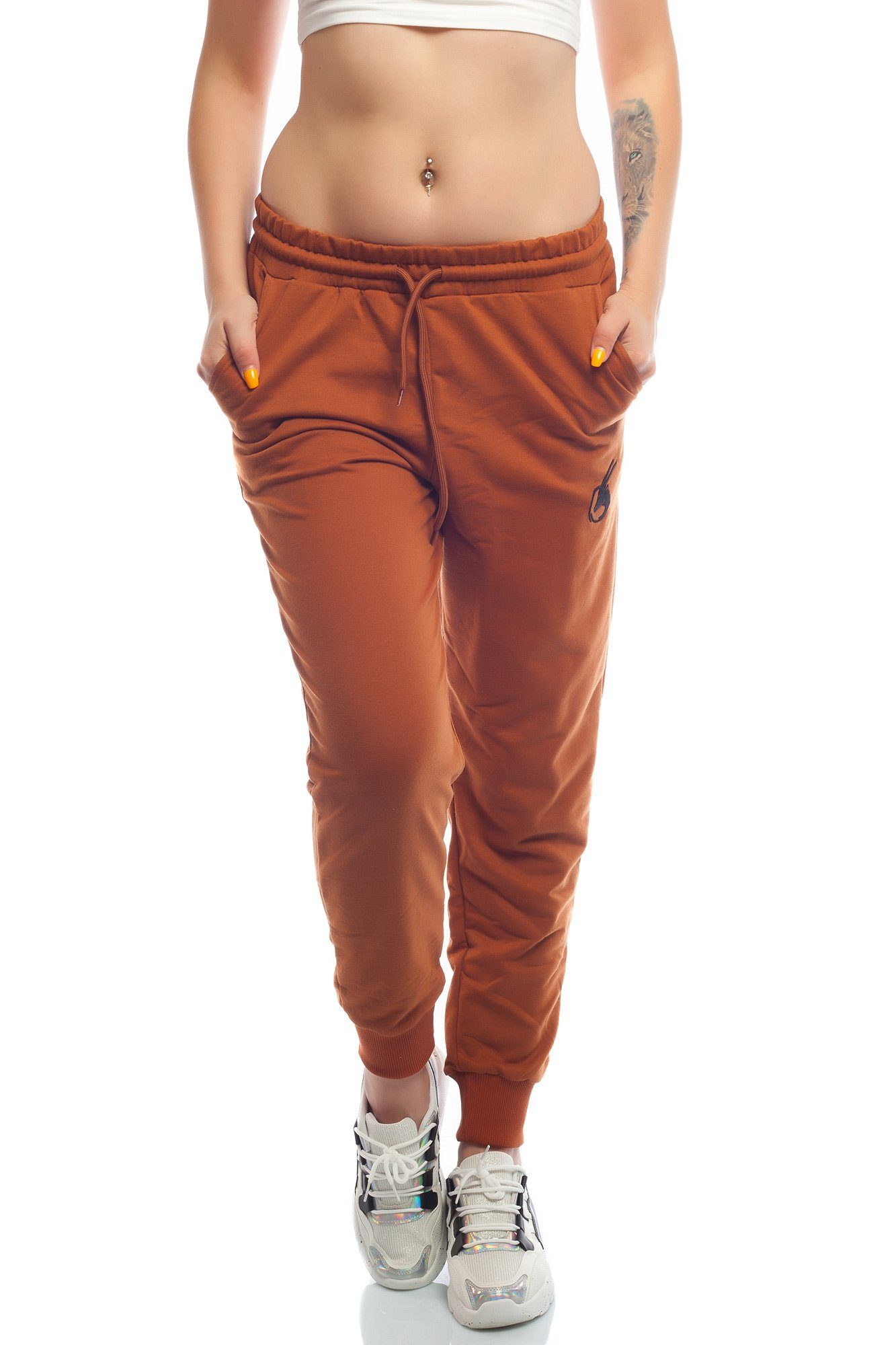 Bongual Loungehose Relaxhose Jogginghose mit Logostickerei günstig online kaufen